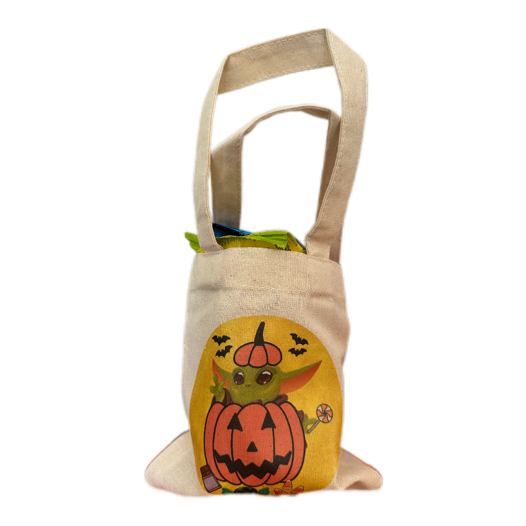 Baby Yoda Halloween Tote Bags