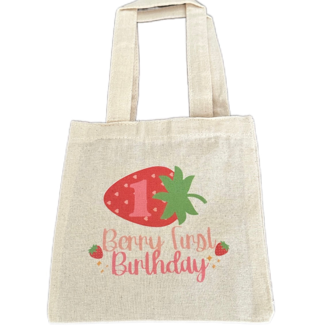 Berry First Birthday Party Favor Bags