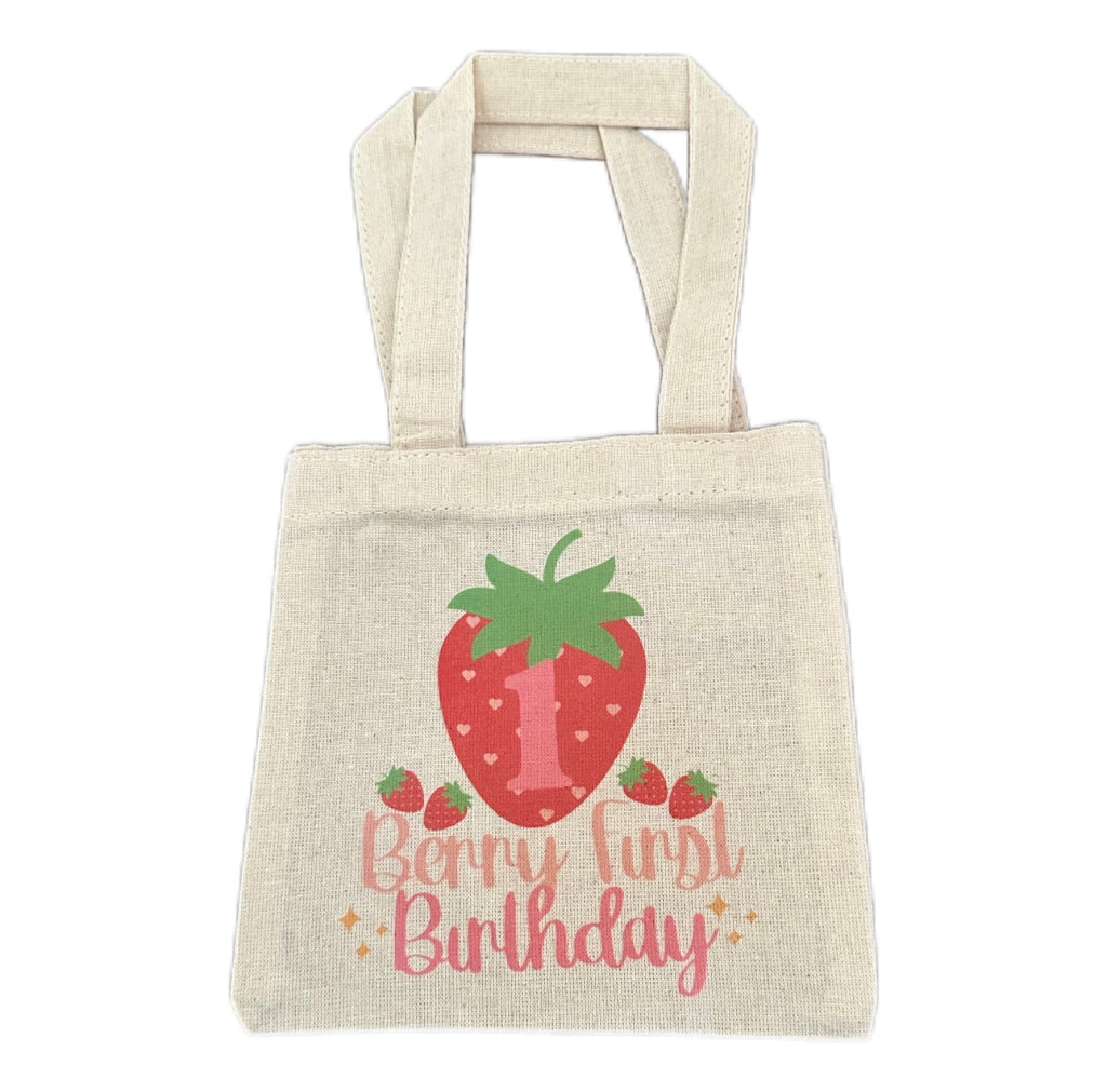 Berry First Birthday Party Favor Bags