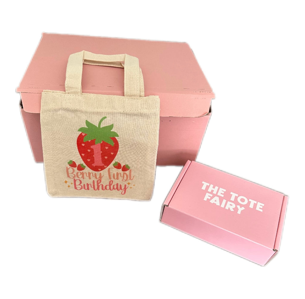 Berry First Birthday Party Favor Bags